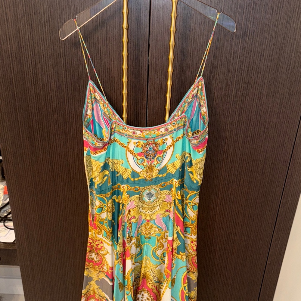 Camilla Sail Away with Me Print Silk Maxi Dress M like NEW - Picture 16 of 17